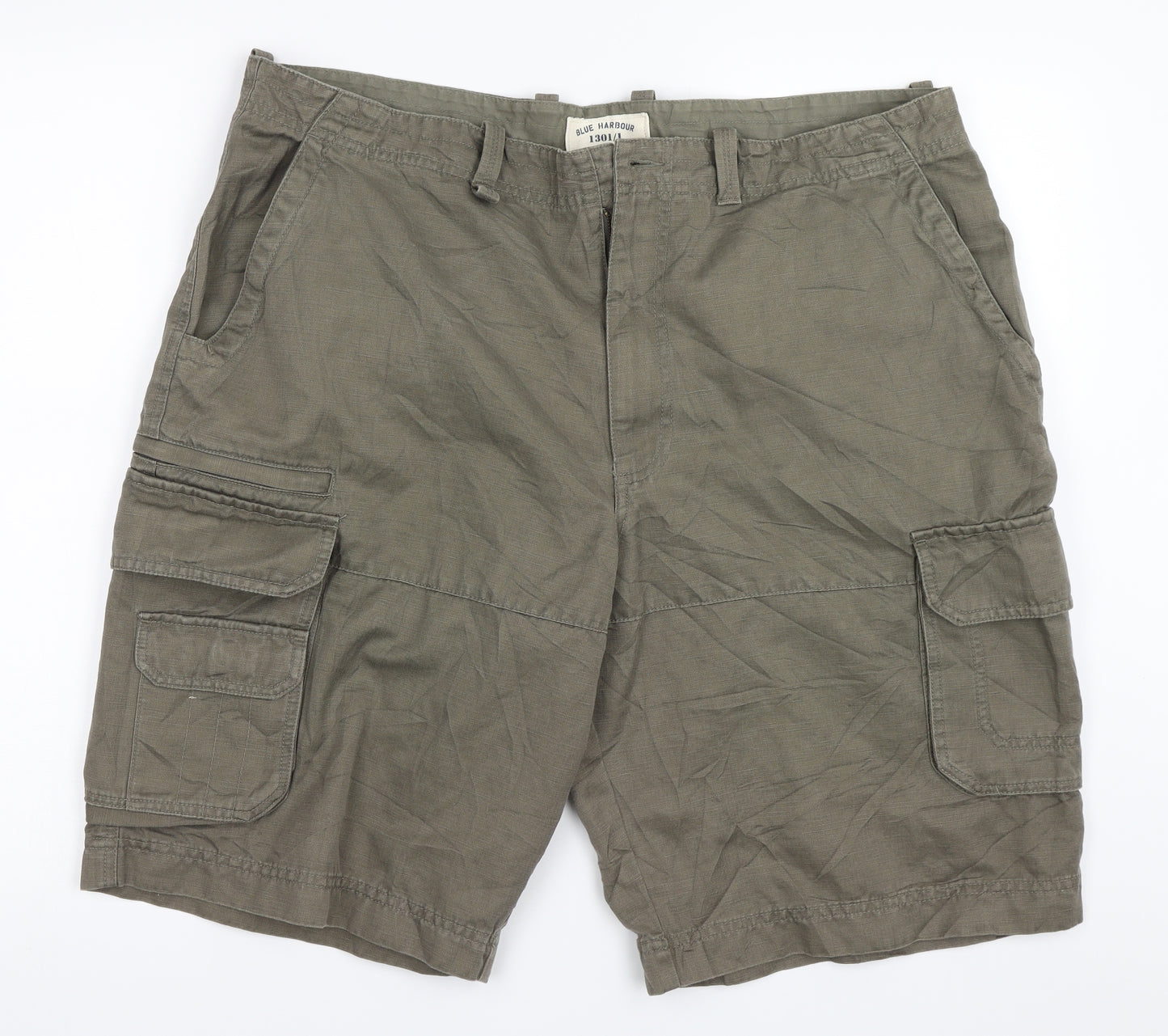 Marks and Spencer Mens Green   Cargo Shorts Size 40 in