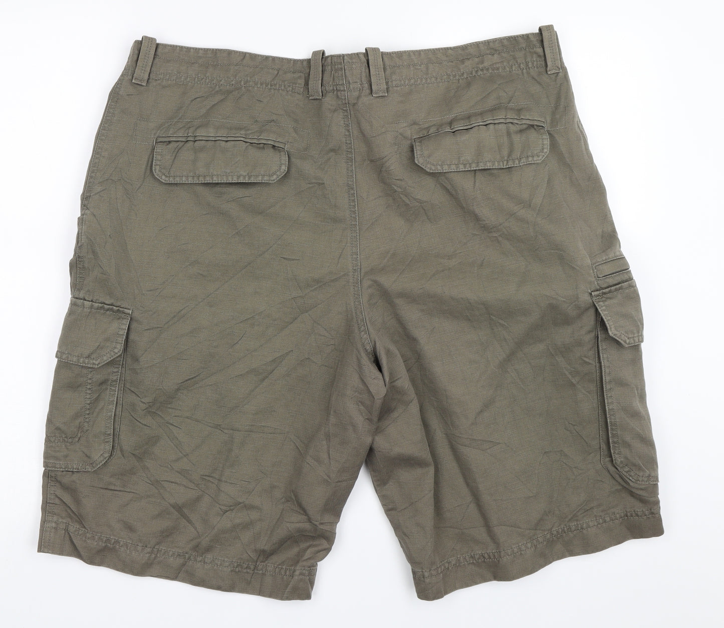 Marks and Spencer Mens Green   Cargo Shorts Size 40 in