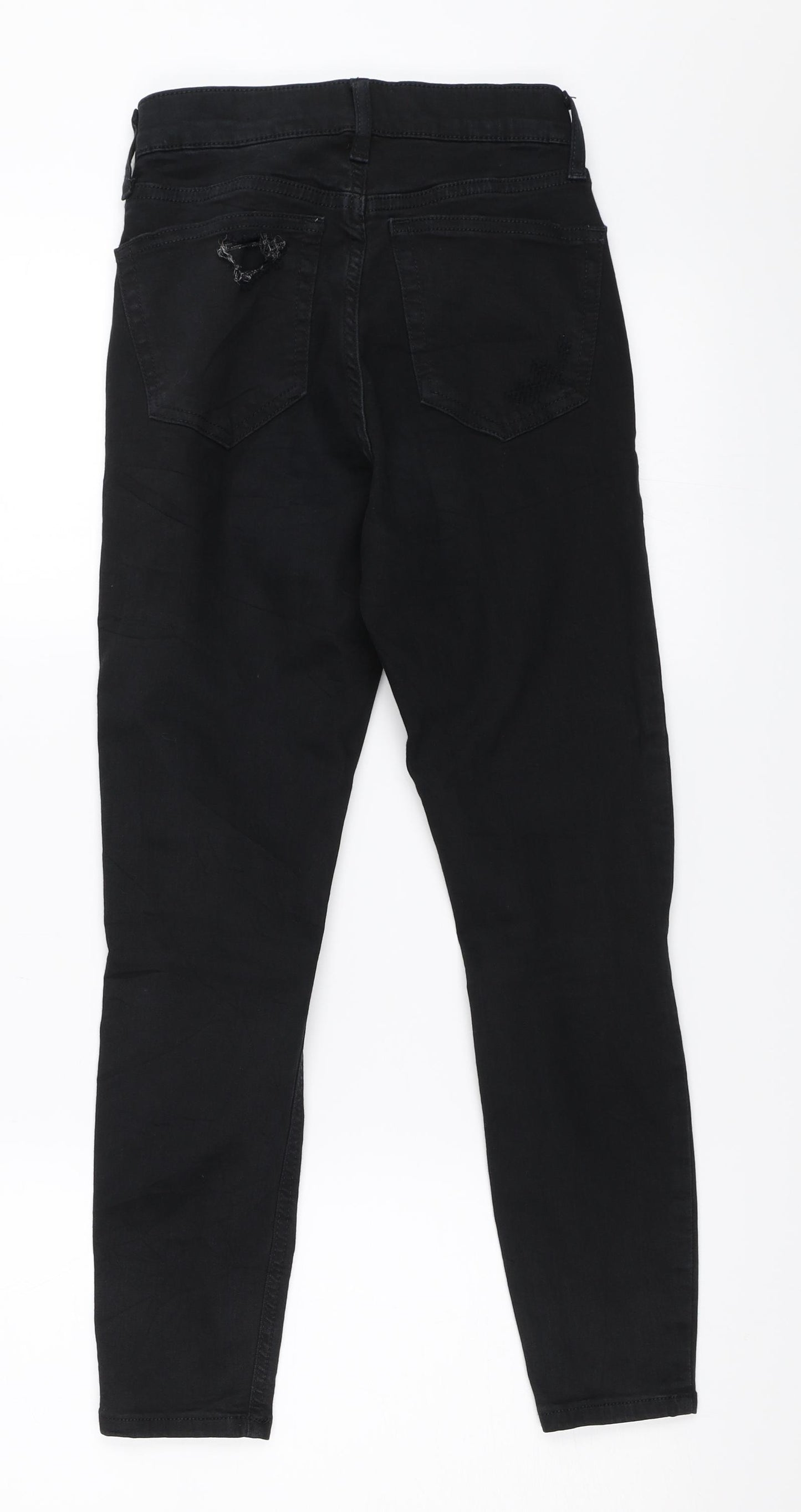 Topshop Womens Black  Denim Skinny Jeans Size 25 in L28 in - jamie jeans