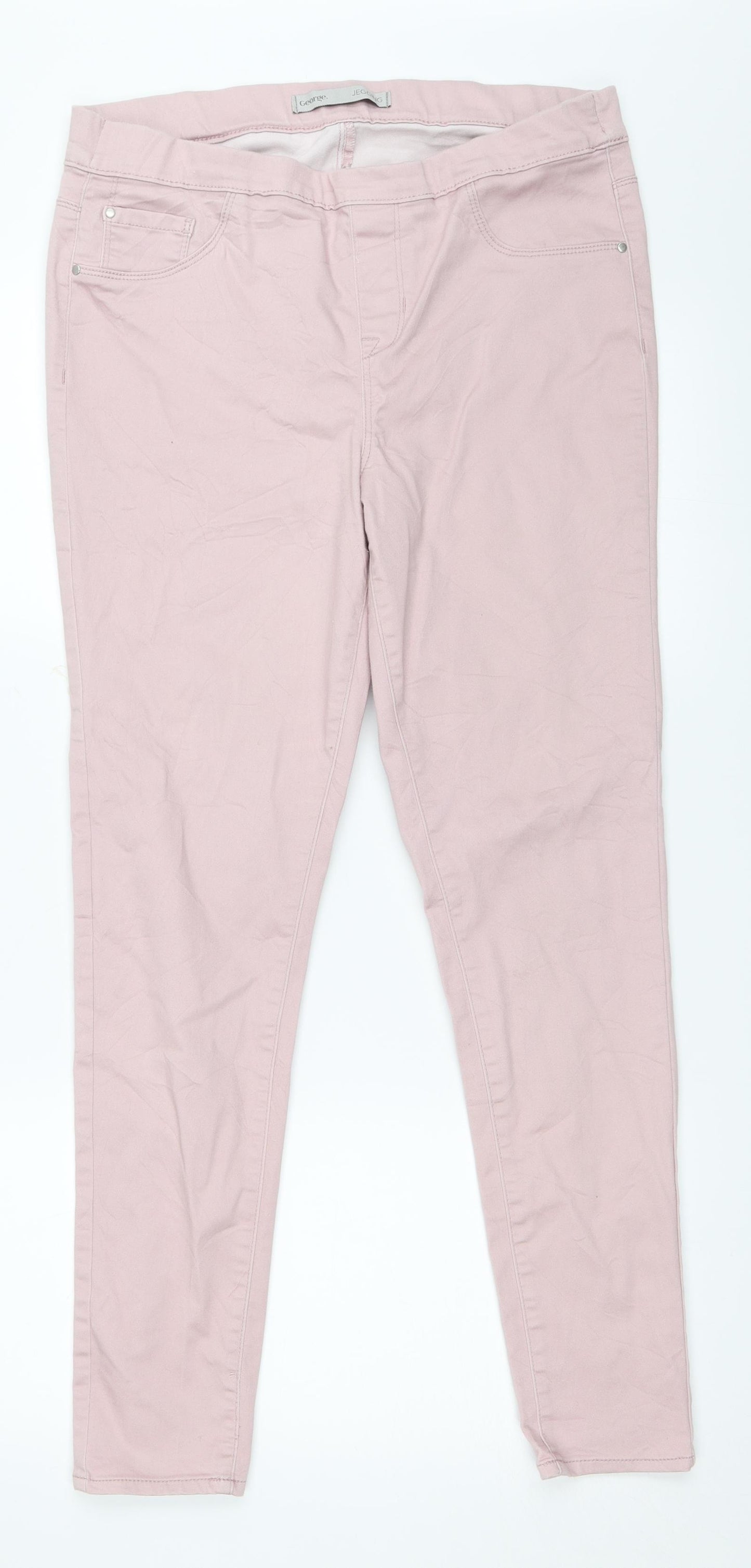 George Womens Pink   Jegging Jeans Size 14 L28.5 in