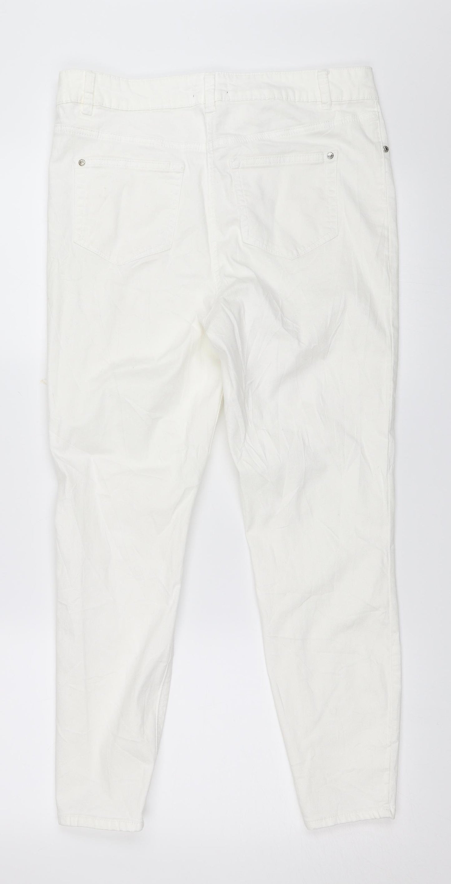 Matalan Womens White   Skinny Jeans Size 14 L26 in