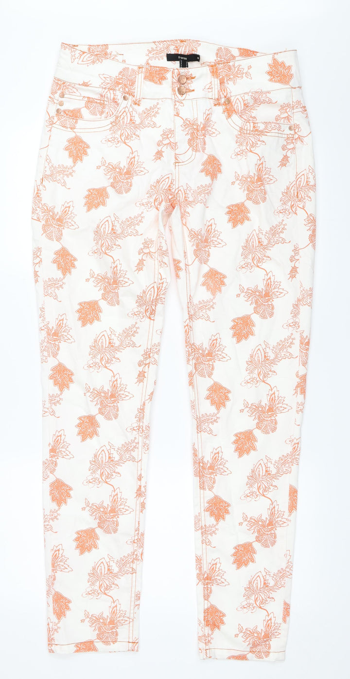 Fransa Womens White   Skinny Jeans Size 42 L31.5 in