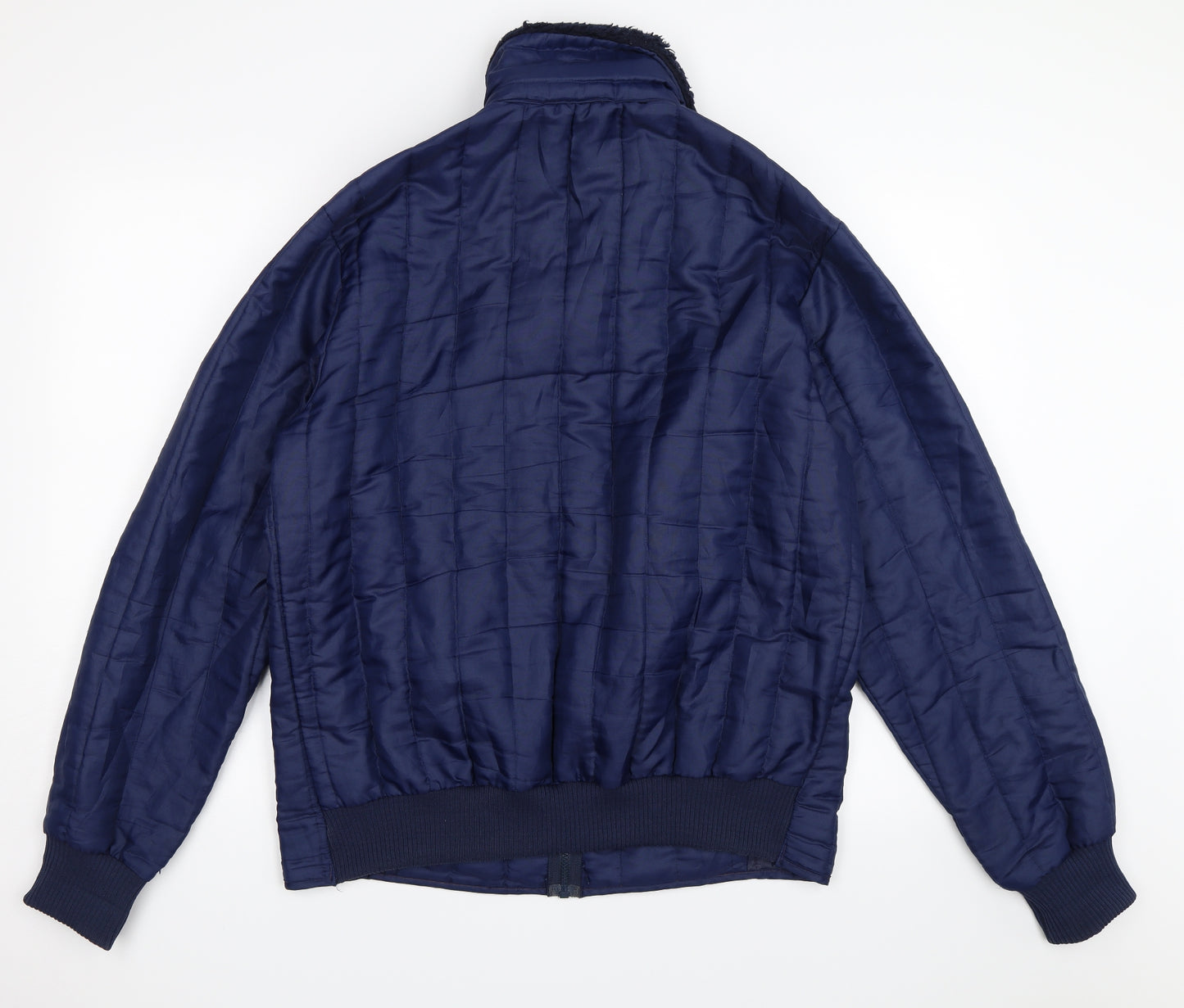 Preworn Mens Blue   Bomber Jacket Coat Size M