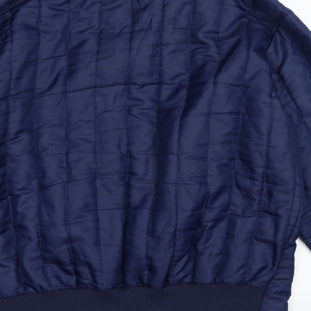 Preworn Mens Blue   Bomber Jacket Coat Size M