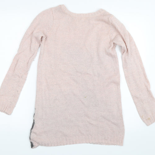 H&M Girls Pink   Pullover Jumper Size 14 Years