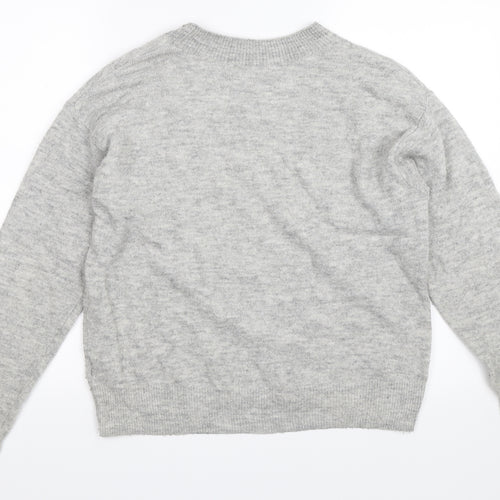 H&M Womens Grey   Pullover Jumper Size XS