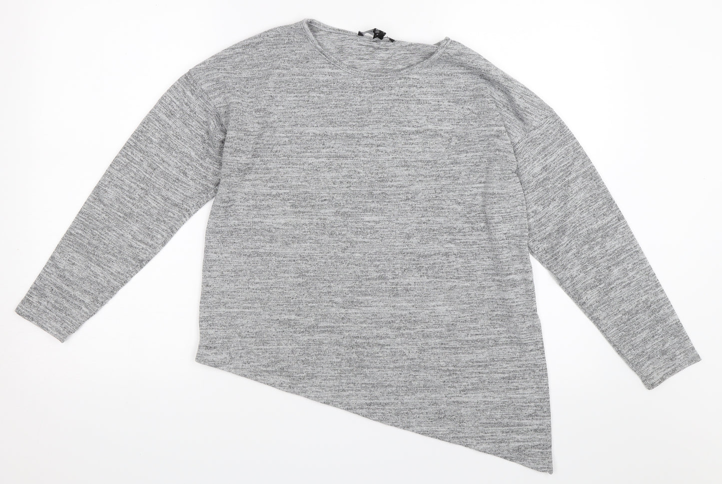 Atmosphere Womens Grey   Pullover Jumper Size 10  - Asymmetric Hem