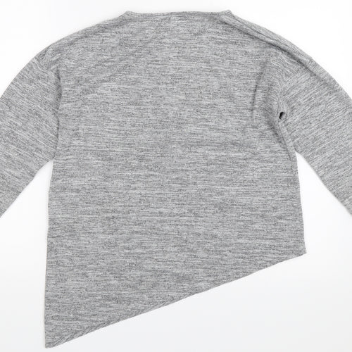 Atmosphere Womens Grey   Pullover Jumper Size 10  - Asymmetric Hem
