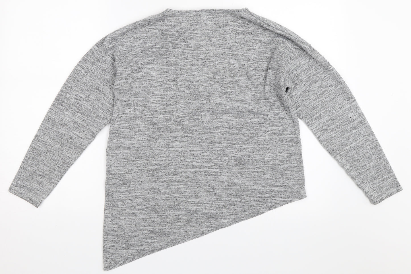 Atmosphere Womens Grey   Pullover Jumper Size 10  - Asymmetric Hem