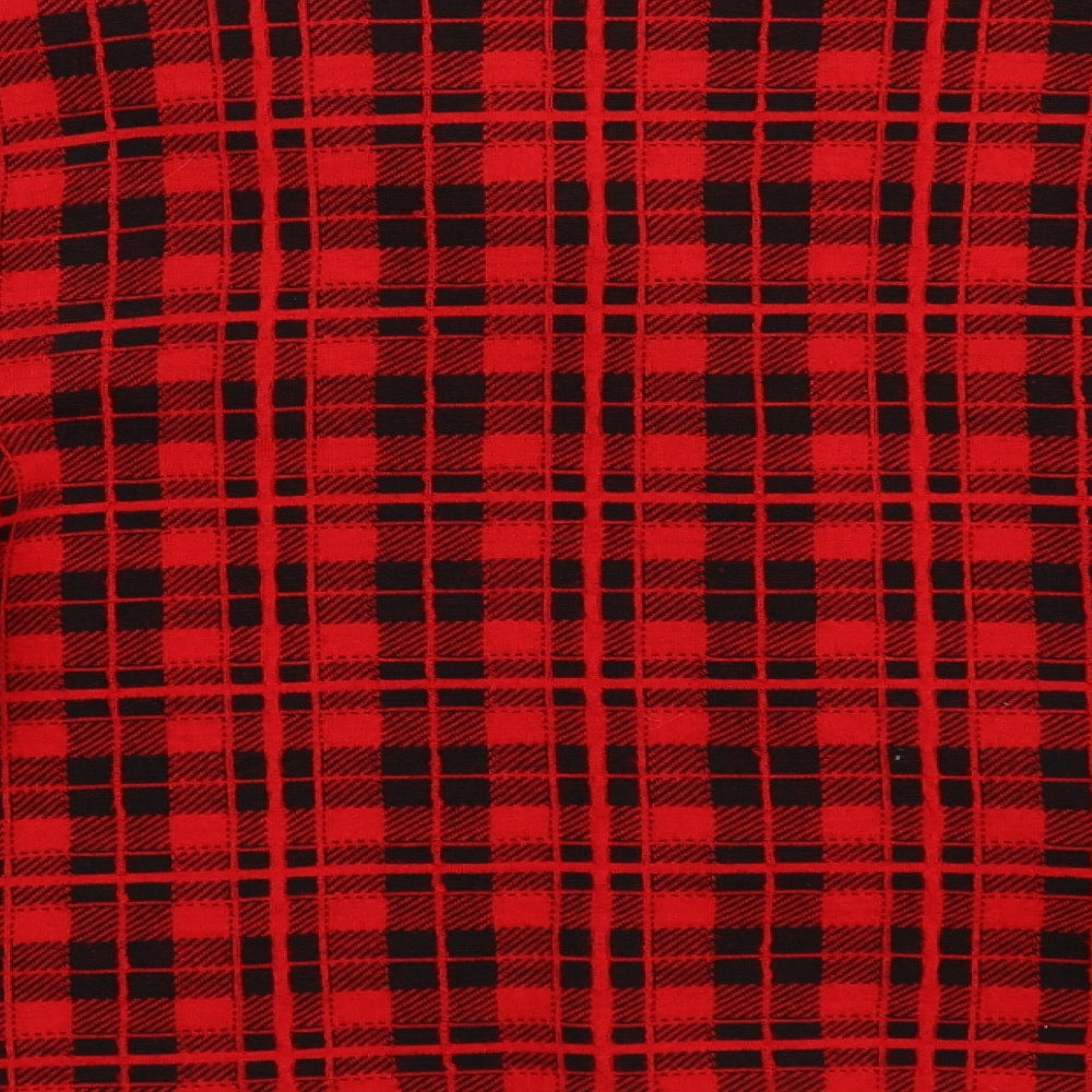 Richard Stump Womens Red Check  Jacket Blazer Size 18