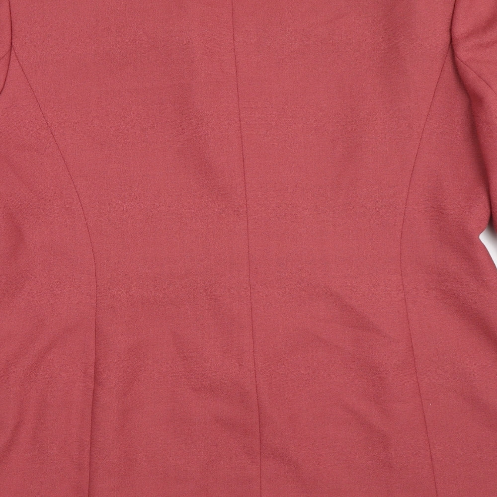 Jacques Vert Womens Pink   Jacket Blazer Size 14