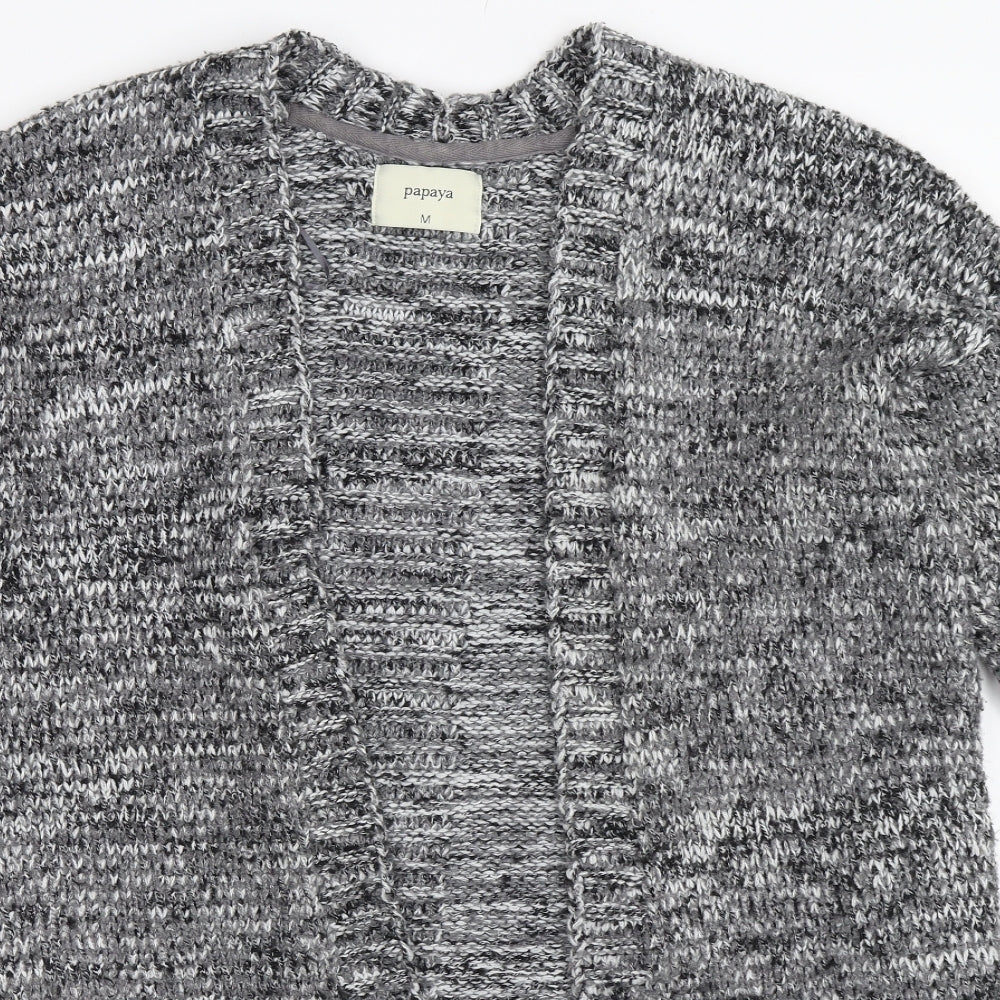Papaya Womens Grey   Cardigan Jumper Size M