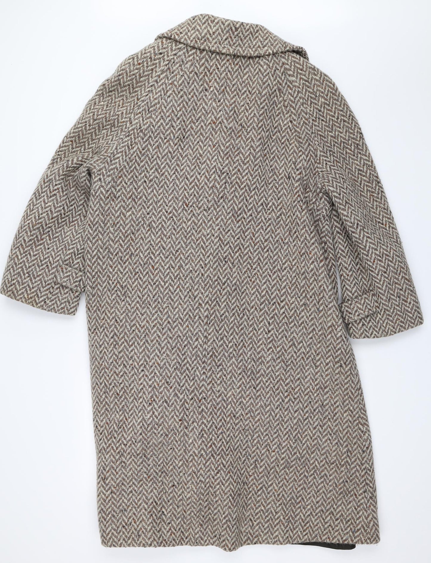 Preworn Womens Beige   Overcoat Coat Size 18
