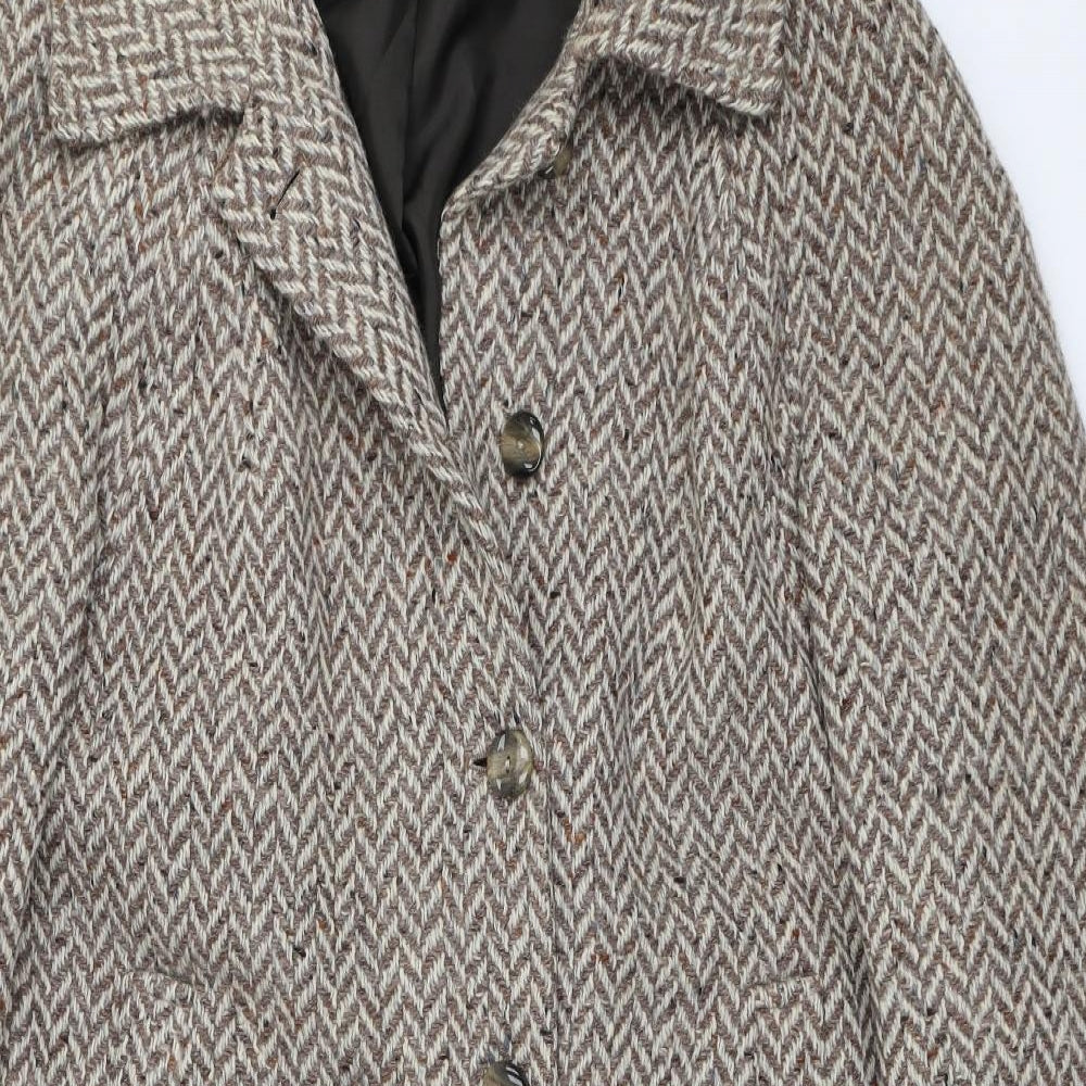 Preworn Womens Beige   Overcoat Coat Size 18