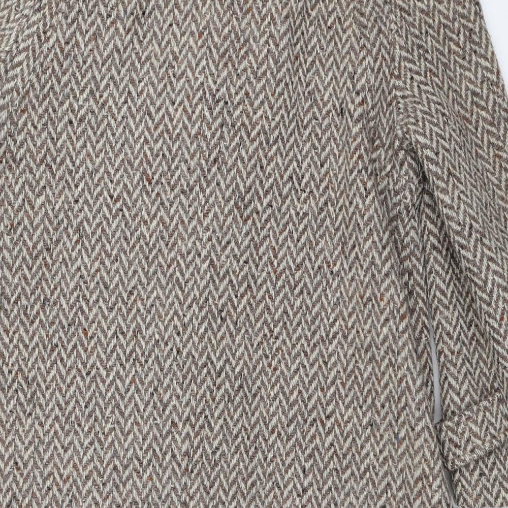 Preworn Womens Beige   Overcoat Coat Size 18