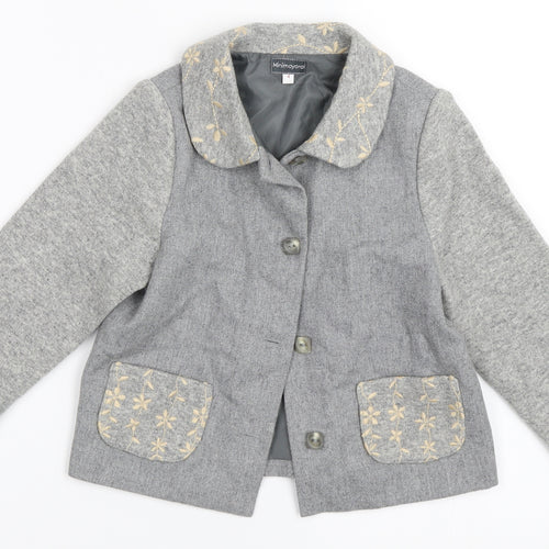 Minimayoral Girls Grey   Jacket Coat Size 4 Years