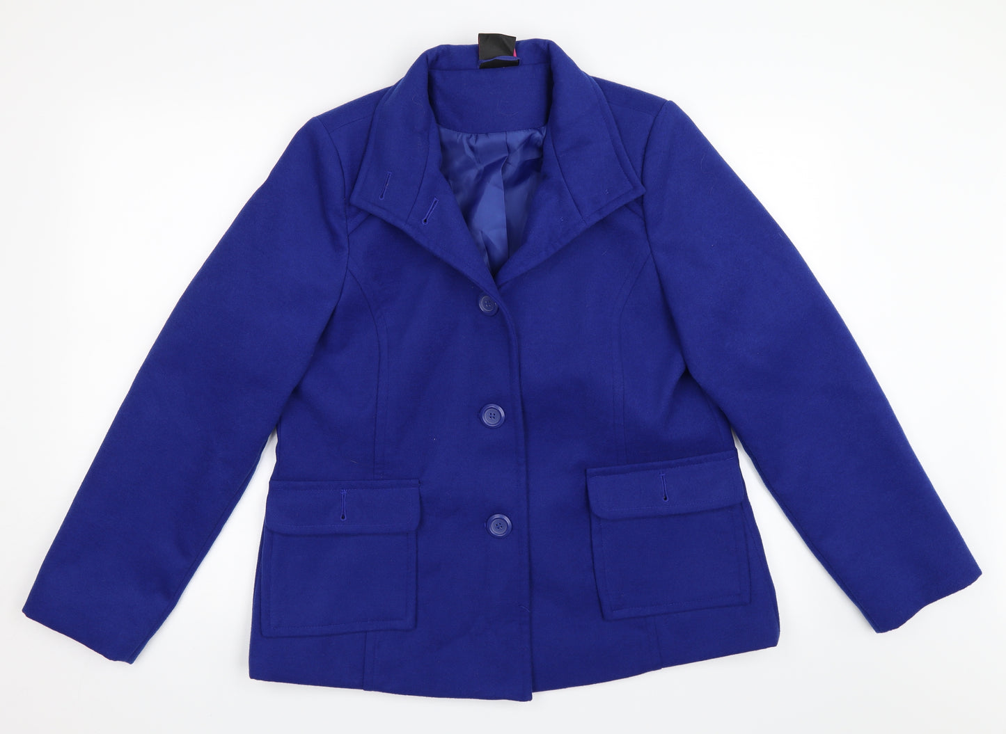 TG Womens Blue   Overcoat Coat Size 16