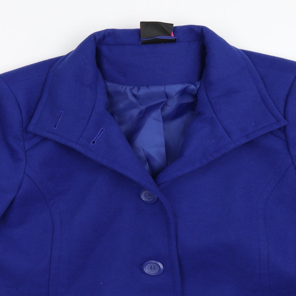 TG Womens Blue   Overcoat Coat Size 16