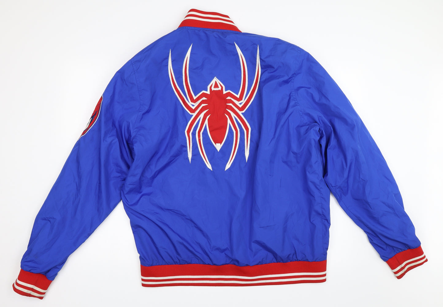 Addict Mens Blue   Varsity Jacket Coat Size XL  - Spiderman Marvel