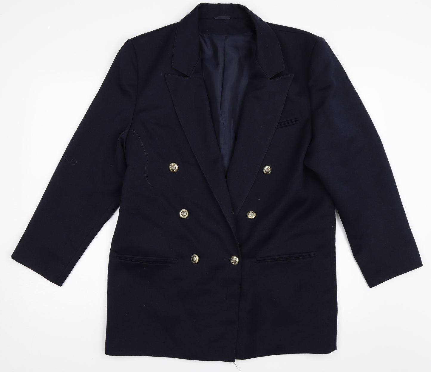 Hammels Womens Blue   Military Jacket Coat Size 14