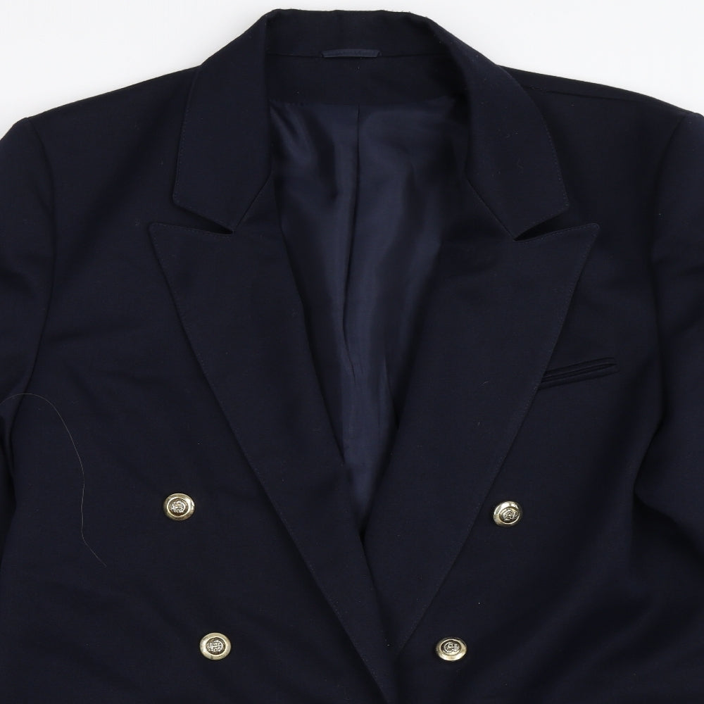 Hammels Womens Blue   Military Jacket Coat Size 14
