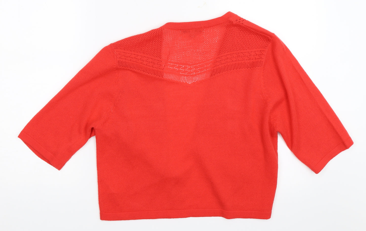 Peacocks Womens Red   Cardigan Jumper Size 14