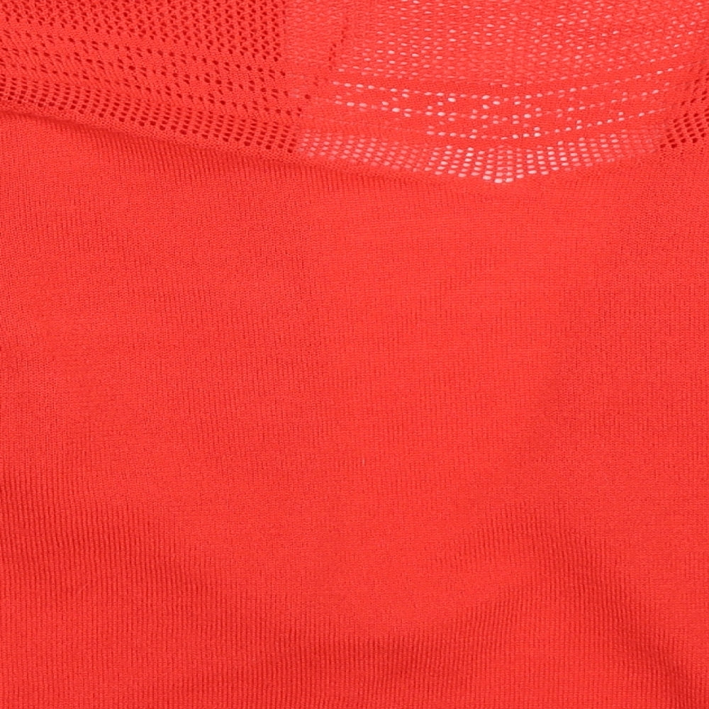 Peacocks Womens Red   Cardigan Jumper Size 14