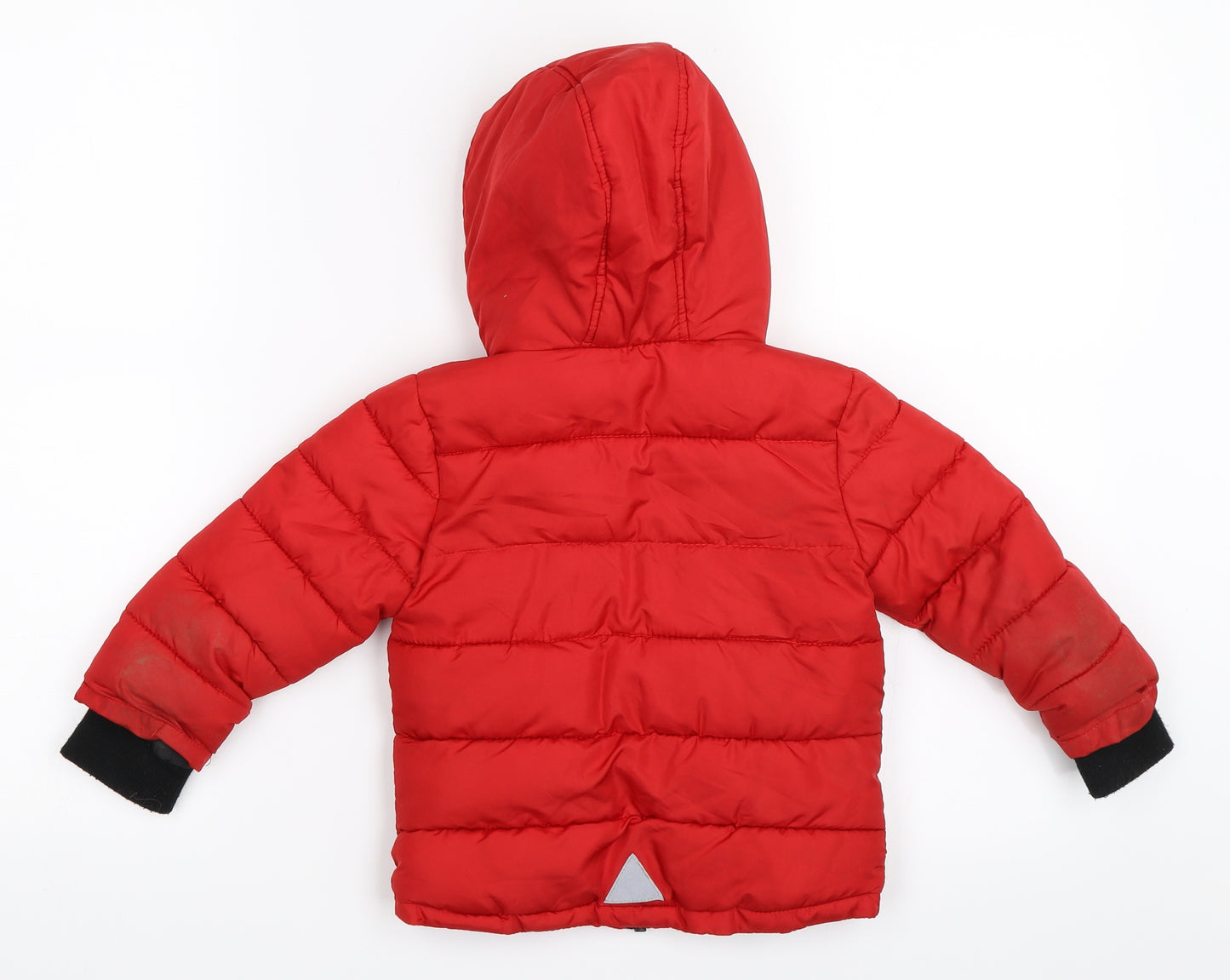 Mini Rebel Boys Red   Puffer Jacket Coat Size 12-18 Months