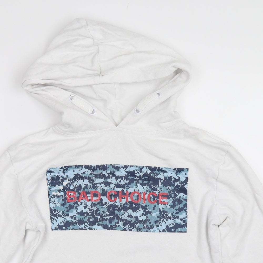 Hound Mens White   Pullover Hoodie Size XS