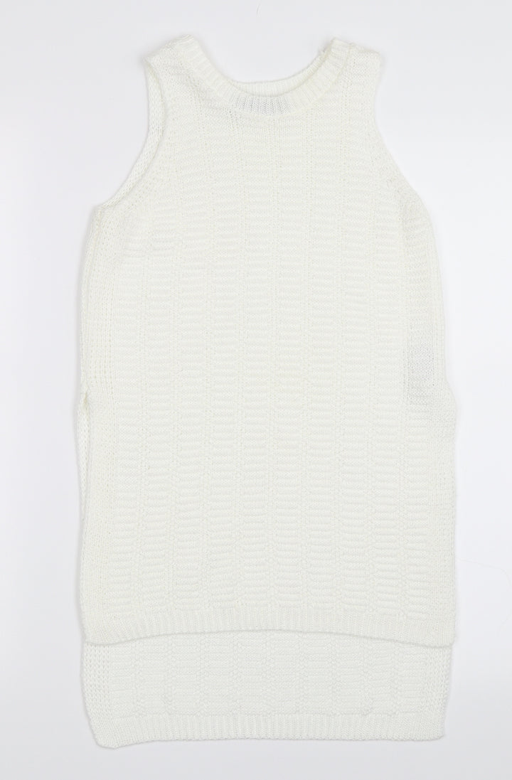 New Look Womens Ivory   Vest Jumper Size 6