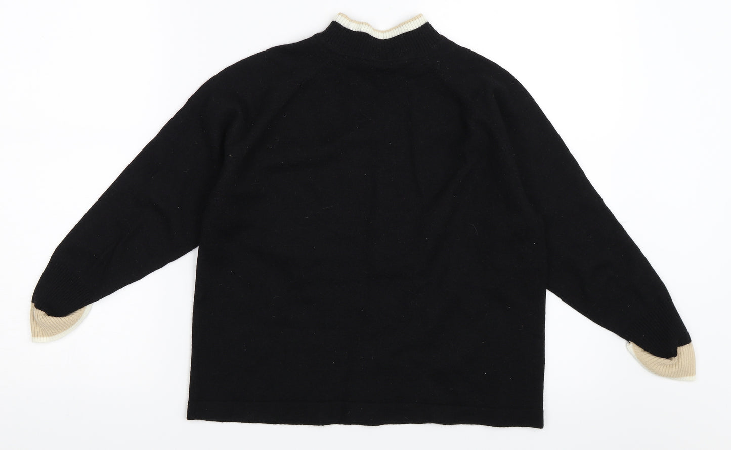 Poppy Womens Black   Pullover Jumper Size S