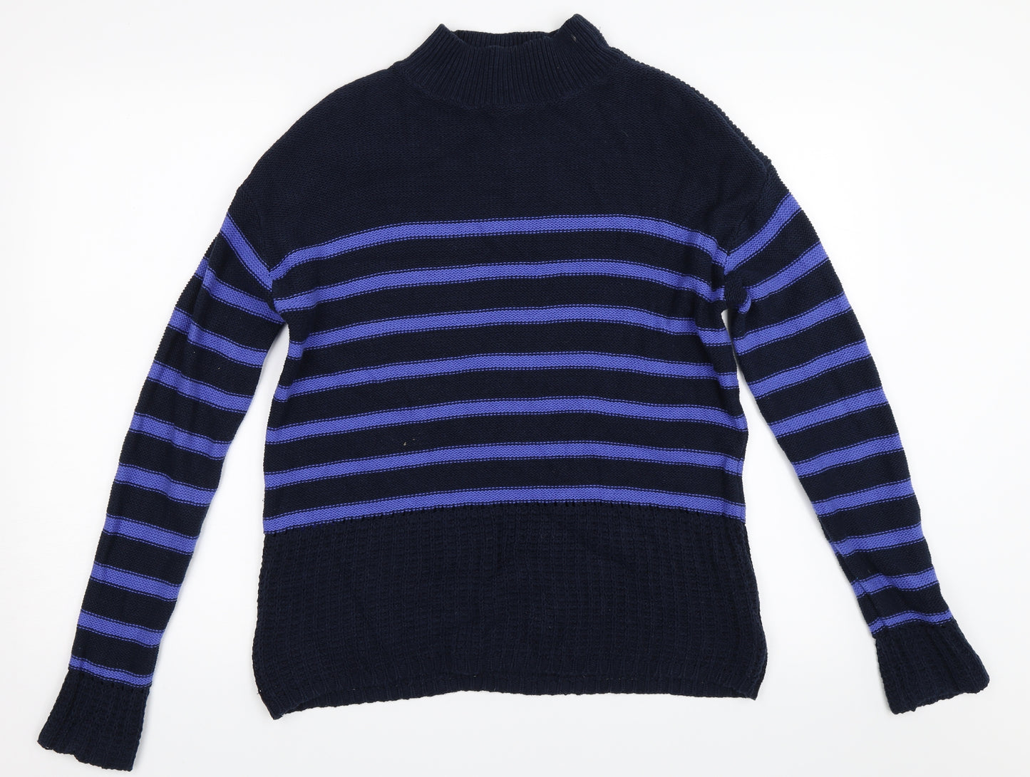 NEXT Womens Blue Striped  Pullover Jumper Size 10