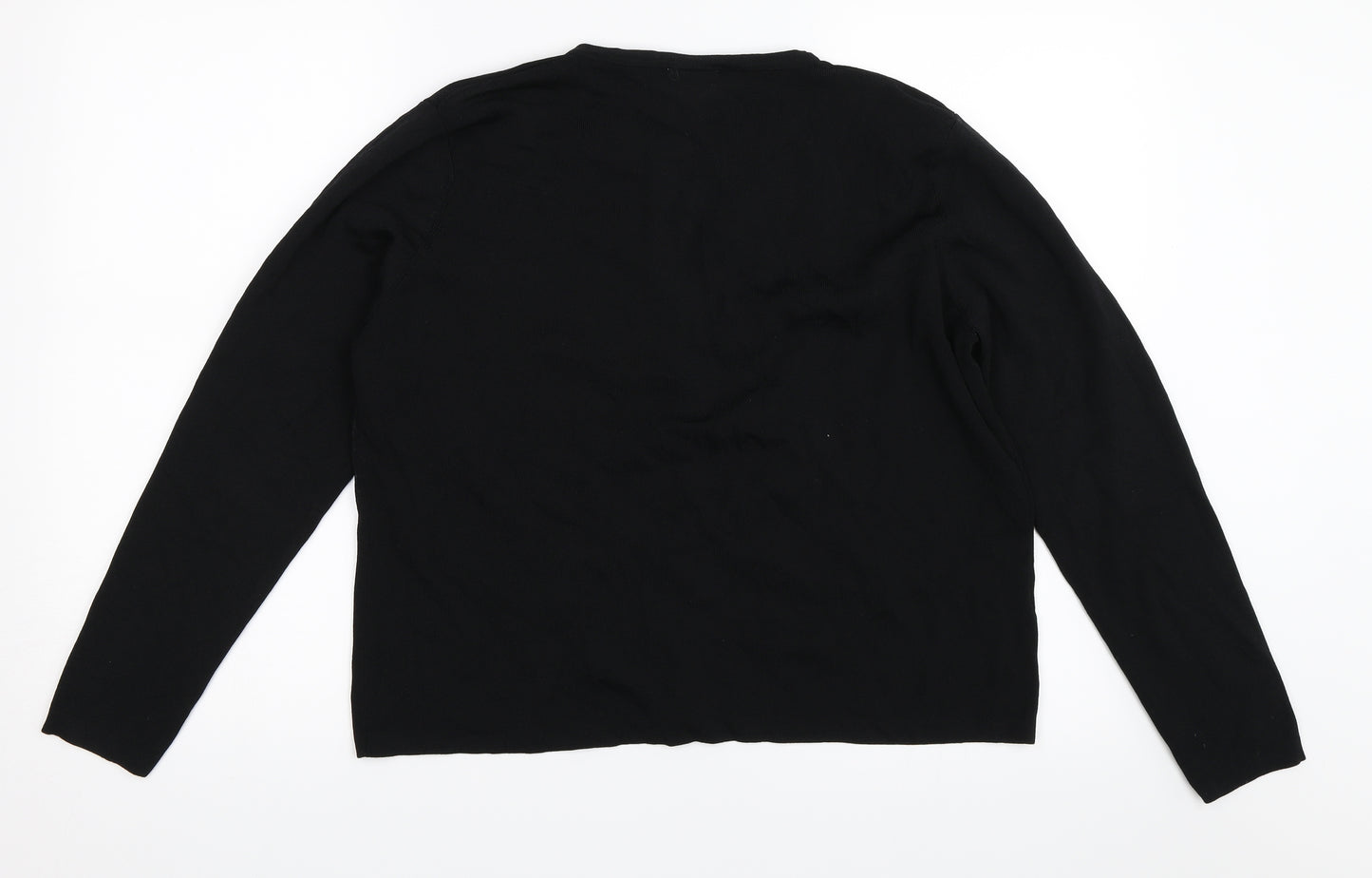 AMARANTO Womens Black   Cardigan Jumper Size 18