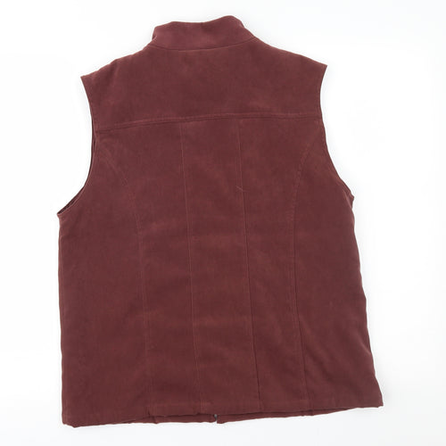 EWM Womens Brown   Gilet Waistcoat Size S