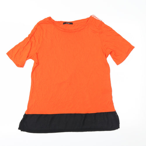 George Womens Orange   Basic T-Shirt Size 12