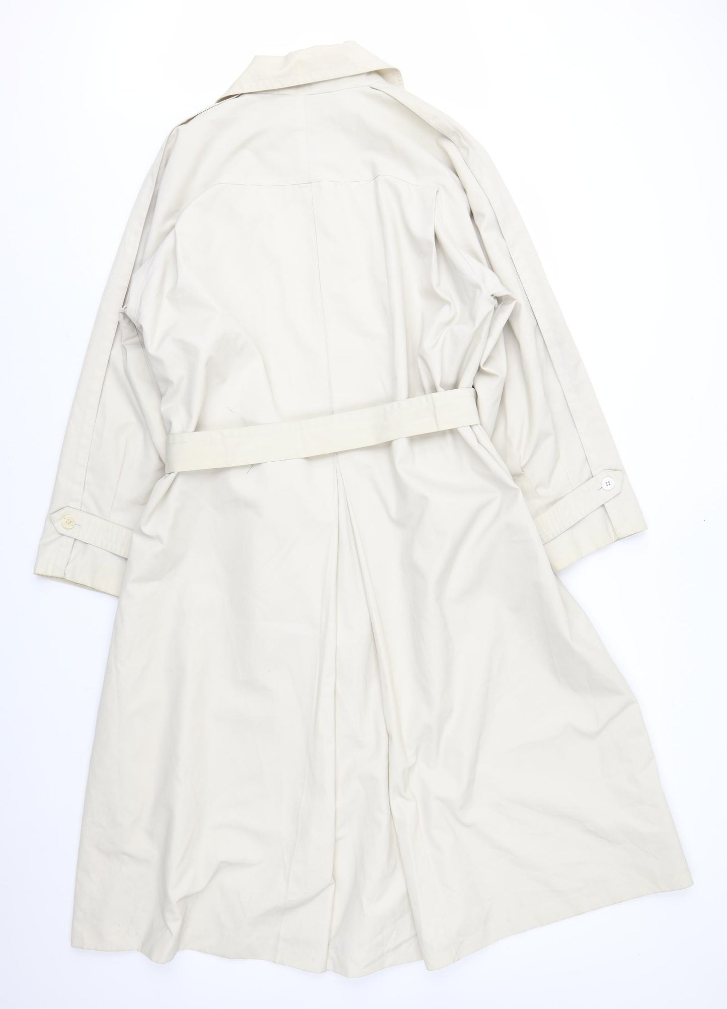 Preworn Womens Beige   Trench Coat Coat Size 12