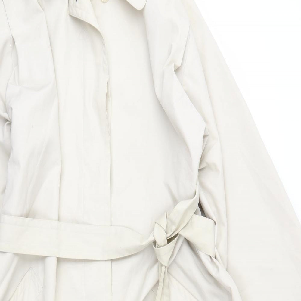 Preworn Womens Beige   Trench Coat Coat Size 12