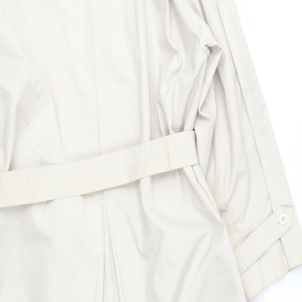 Preworn Womens Beige   Trench Coat Coat Size 12