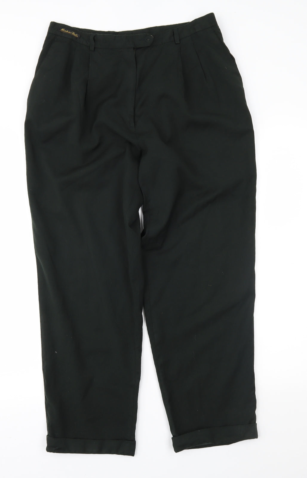 St Michael Womens Green   Trousers  Size 16 L27 in