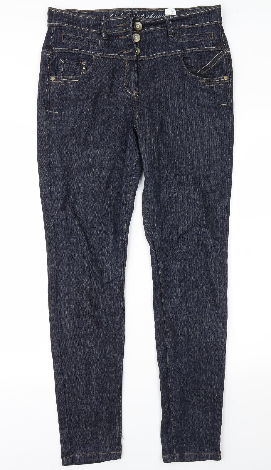 NEXT Womens Blue  Denim Straight Jeans Size 12 L30 in