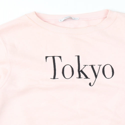 Mango Womens Pink   Pullover Sweatshirt Size S