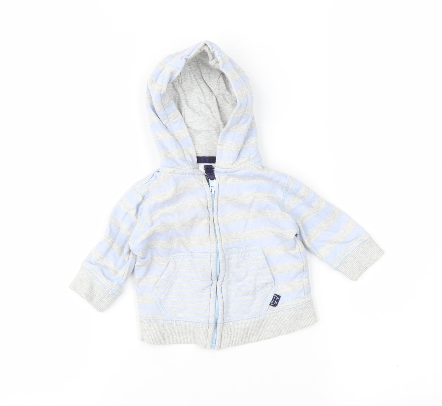 F&F Boys Blue Striped  Jacket  Size 0-3 Months