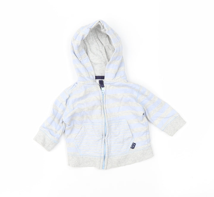 F&F Boys Blue Striped  Jacket  Size 0-3 Months
