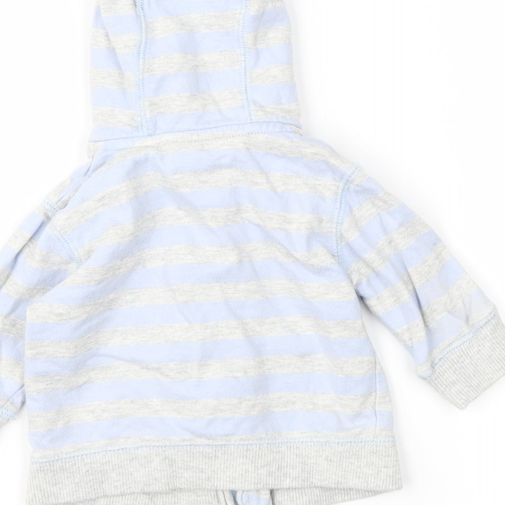 F&F Boys Blue Striped  Jacket  Size 0-3 Months