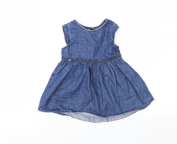 NEXT Girls Blue  Denim Fit & Flare  Size 0-3 Months