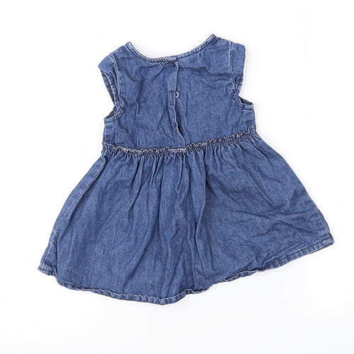 NEXT Girls Blue  Denim Fit & Flare  Size 0-3 Months