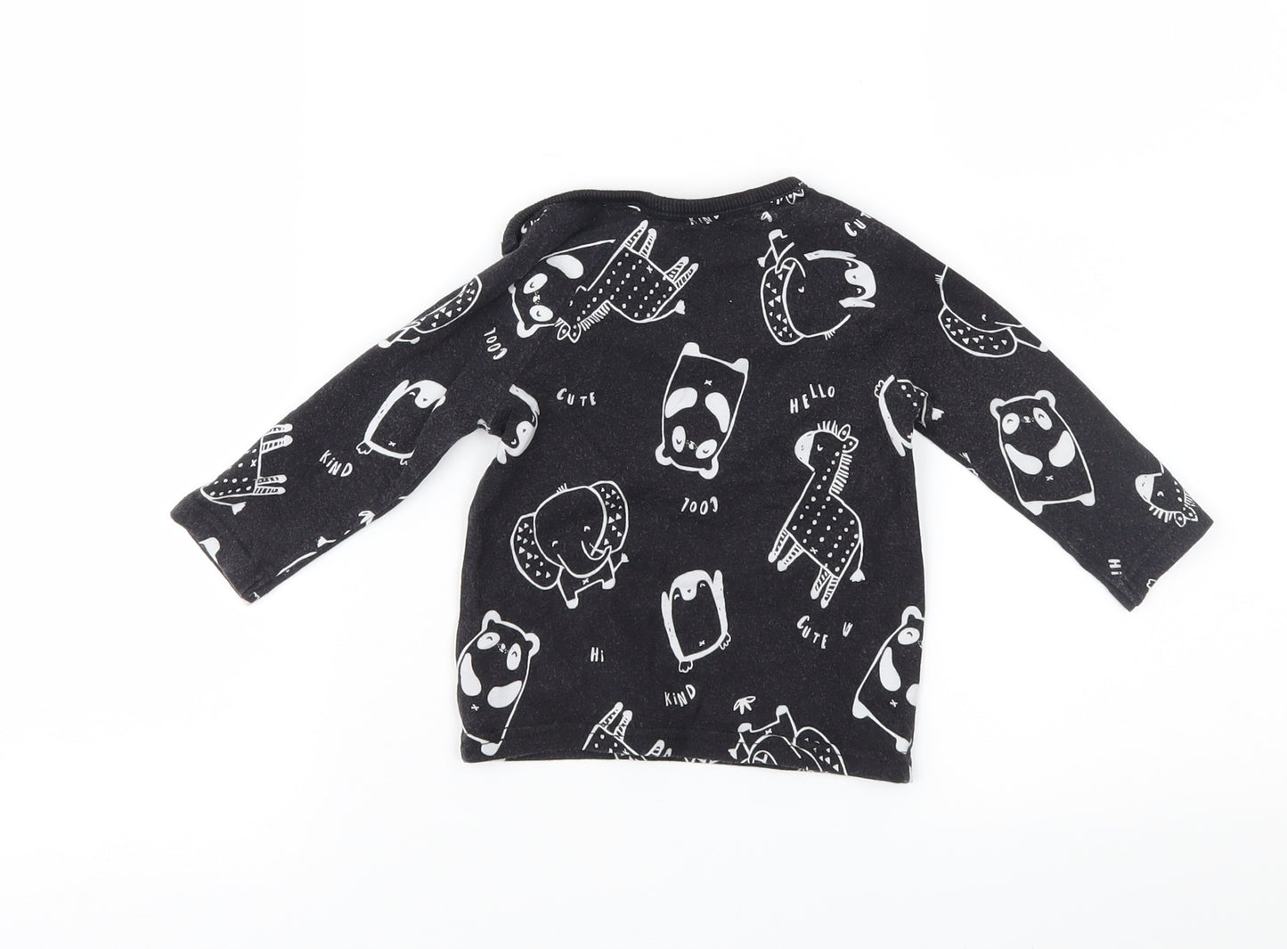 George Baby Grey Geometric  Basic T-Shirt Size 3-6 Months