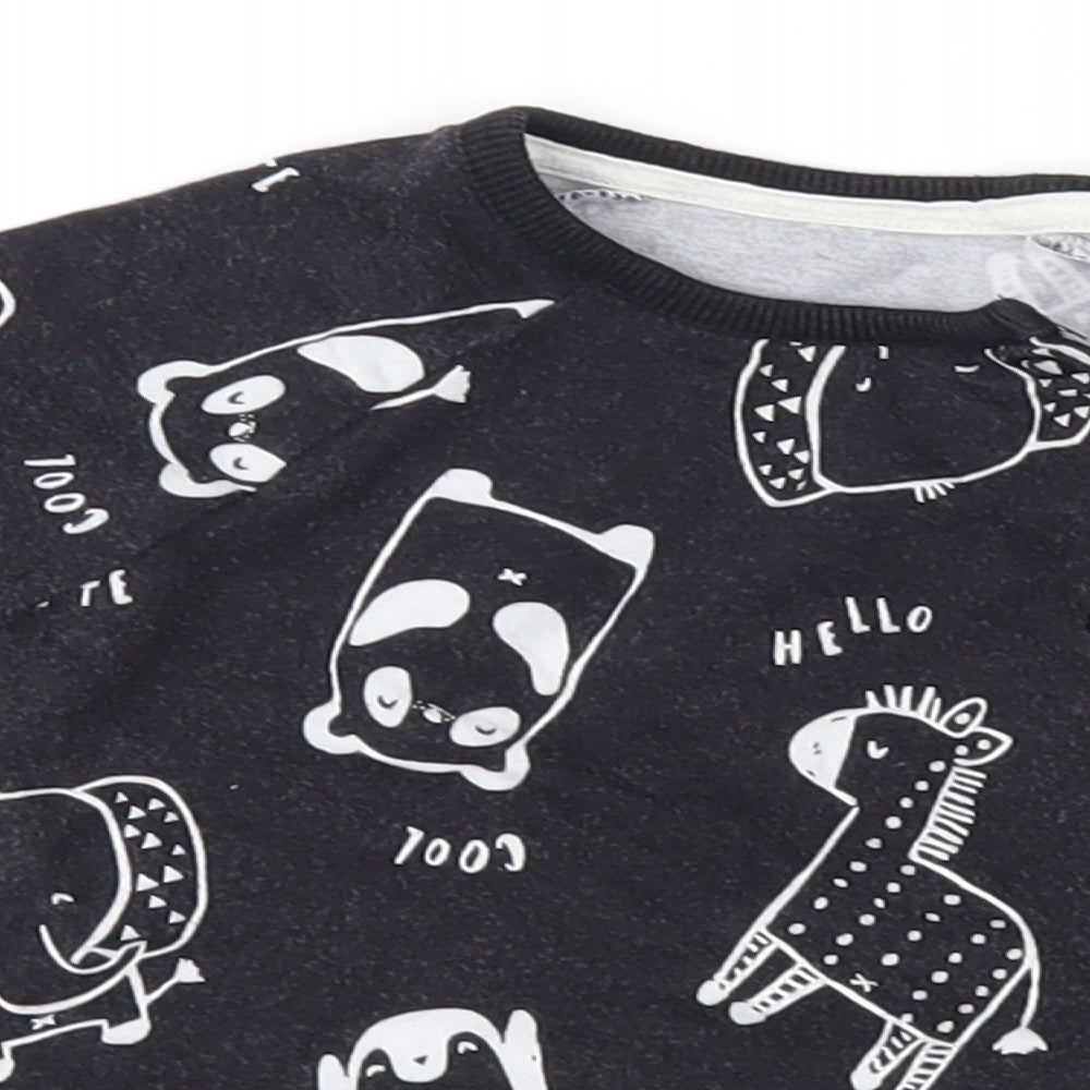 George Baby Grey Geometric  Basic T-Shirt Size 3-6 Months
