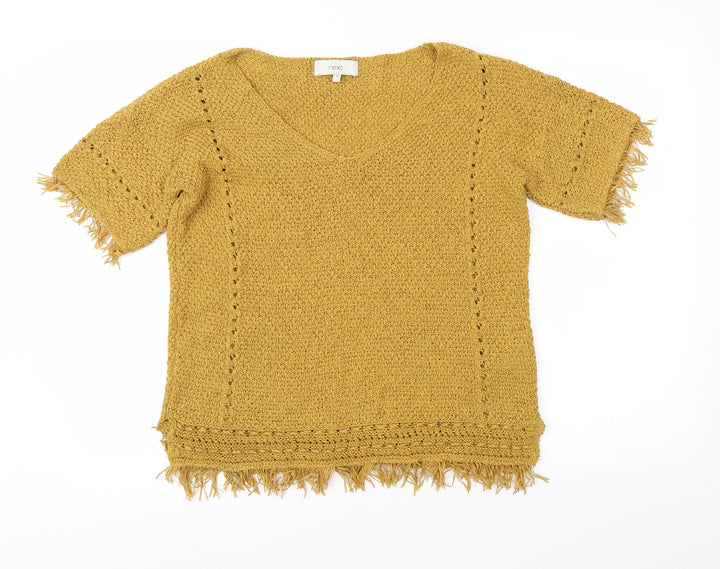 NEXT Womens Gold   Pullover Jumper Size 10