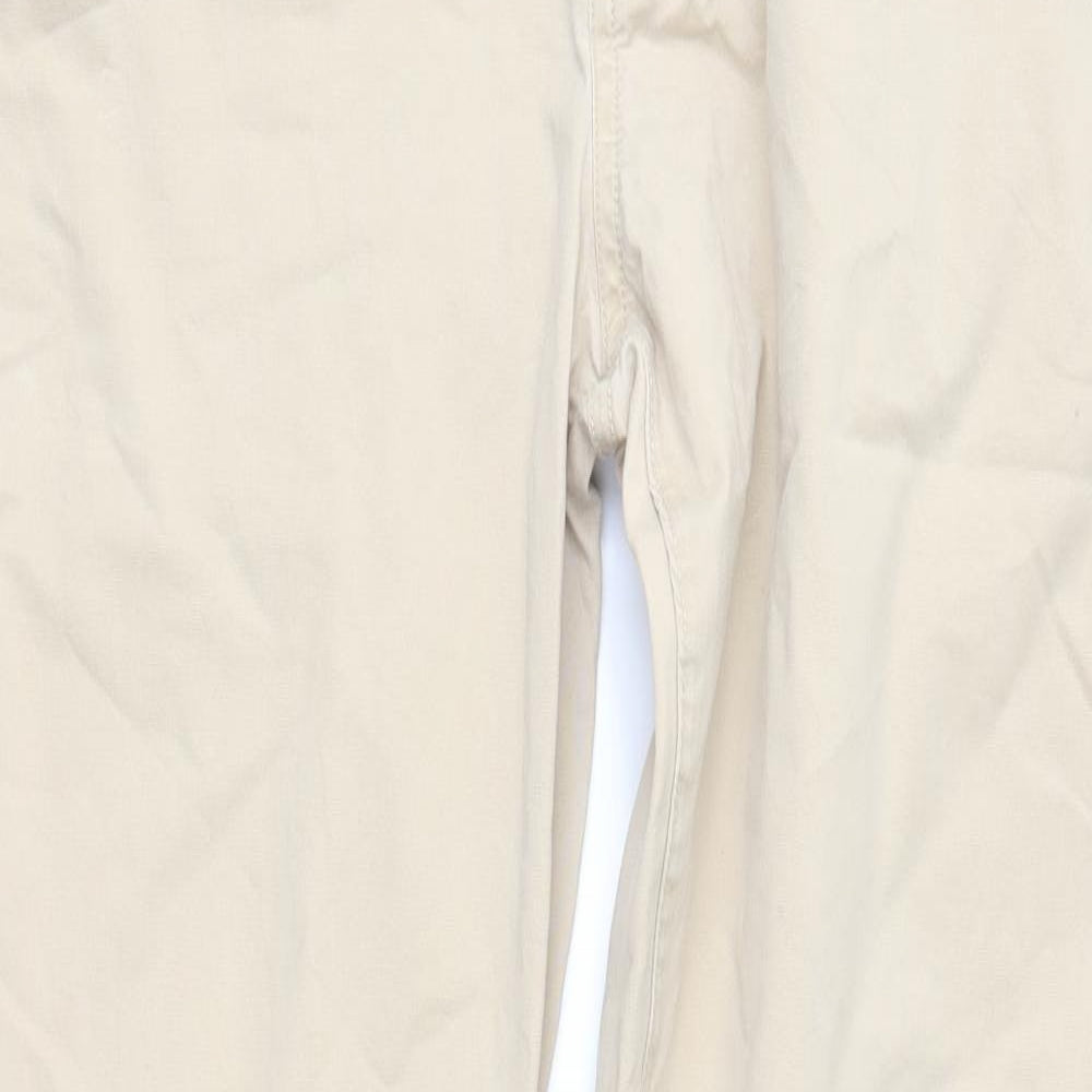 John Lewis Mens Beige   Chino Trousers Size 38 in L32 in